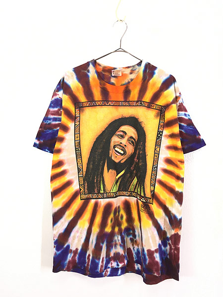 古着 90s USA製 BOB MARLEY フォト ピクチャー アート ロック レゲエ