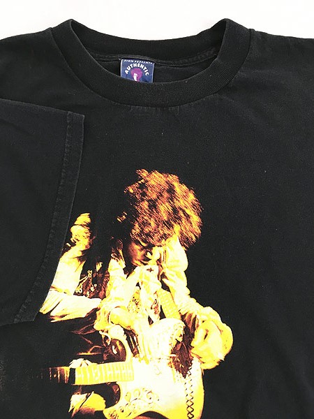 90's Jimi Hendrix ジミ ヘンドリックス プリントTシャツ ブラック Winterland 1994コピーライト Size XL
