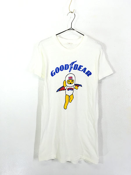 古着 60s USA製 「Good Bear」 ウィングフット Good Year Hesketh Bear パロディ 染み込み Tシャツ L  古着【30off】 - 古着 通販 ヴィンテージ 古着屋 Dracaena ドラセナ