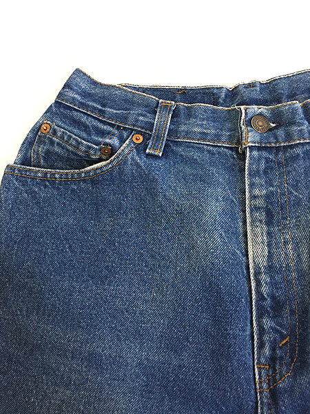 古着 80s USA製 Levi's 18505 「クロスオーバー」 Care入 濃紺 デニム