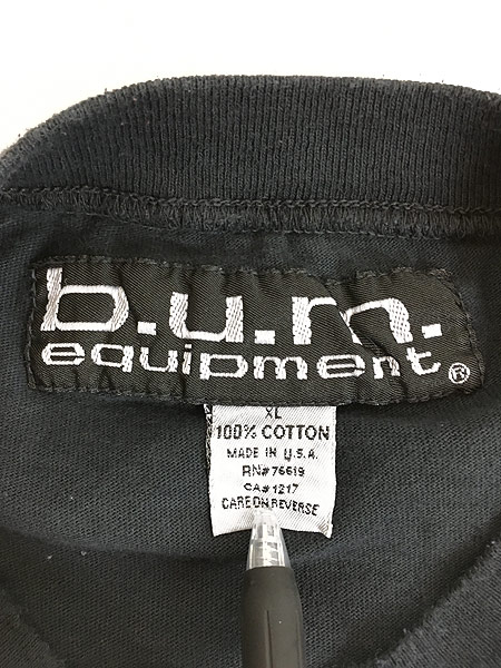 古着 90s USA製 b.u.m. equipment 「B.U.M. BLUES」 両面 発泡 ワイド