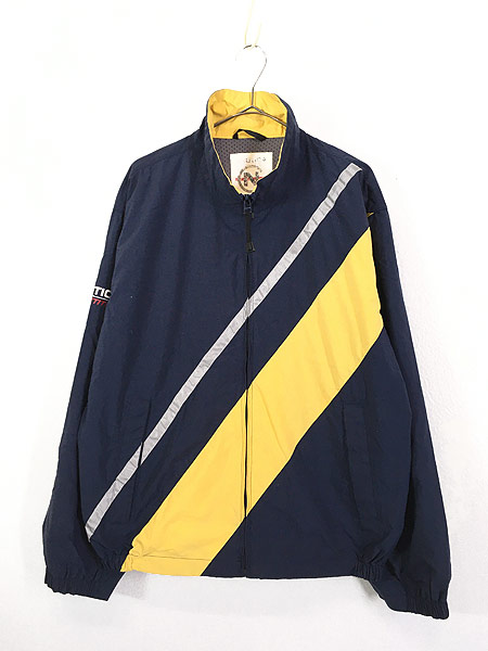 古着 90s Nautica 「COMPETITION」 タスキ ライン 裏地メッシュ ナイロン ジャケット M位 古着【30off】 - 古着 通販  ヴィンテージ　古着屋 Dracaena ドラセナ