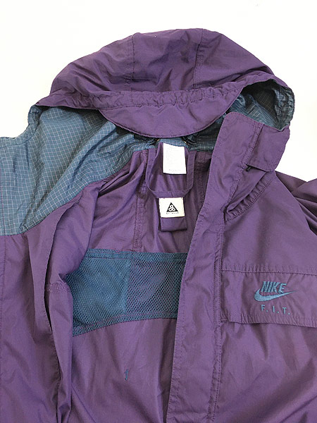 古着 90s NIKE ACG 「F.I.T.」 刺しゅう 2way シェル ジャケット