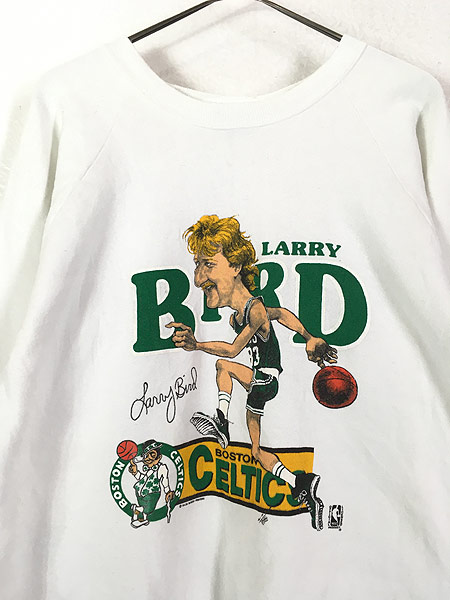 古着 80s USA製 NBA Boston Celtics 「Larry Bird」 バード スウェット 