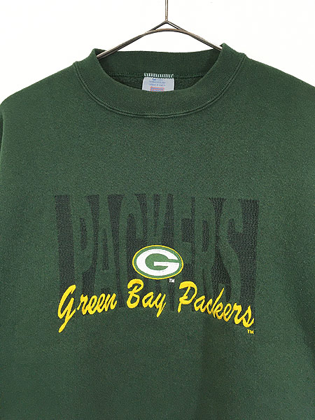 古着 90s USA製 NFL Green Bay Packers パッカーズ 3D 刺しゅう スウェット トレーナー L 古着 - 古着 通販  ヴィンテージ　古着屋 Dracaena ドラセナ