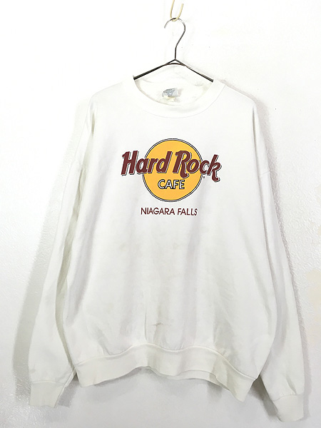 古着 90s Hard Rock Cafe 「NIAGARA FALLS」 ハードロック スウェット トレーナー XL 古着 - 古着 通販  ヴィンテージ 古着屋 Dracaena ドラセナ