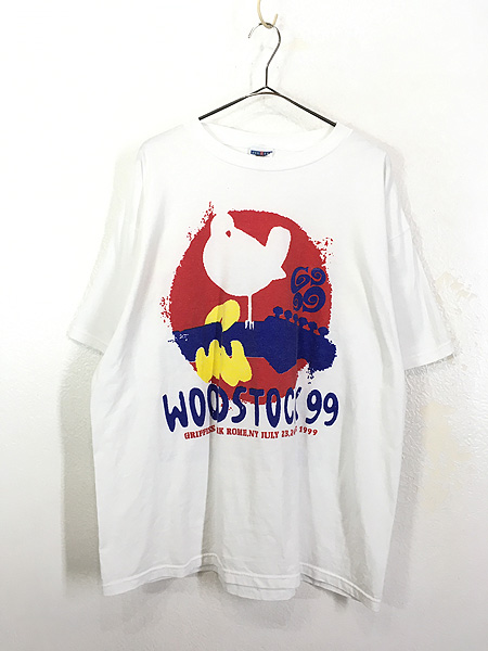 【激レア☆USA製90s】ウッドストック バンドTシャツ ホワイト メンズXL