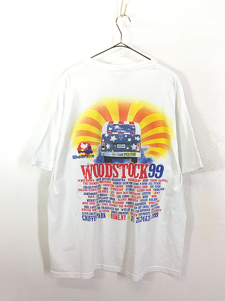 古着 90s Woodstock 99 豪華 ミュージック ロック フェス Tシャツ XL 