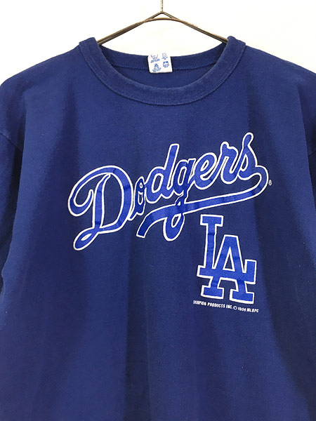 古着 80s USA製 Champion MLB Los Angeles Dodgers ドジャース Tシャツ