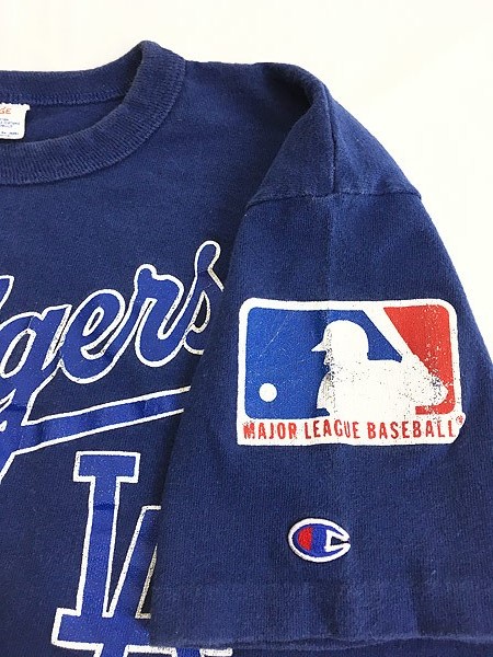 古着 80s USA製 Champion MLB Los Angeles Dodgers ドジャース Tシャツ 