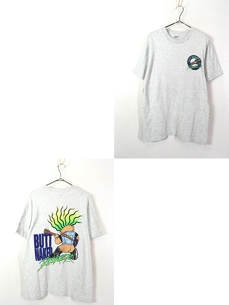 古着 90s USA製 TROLL トロール 「BUTT NAKED Rocker」 ロック キャラクター Tシャツ L 古着 - 古着 通販  ヴィンテージ　古着屋 Dracaena ドラセナ