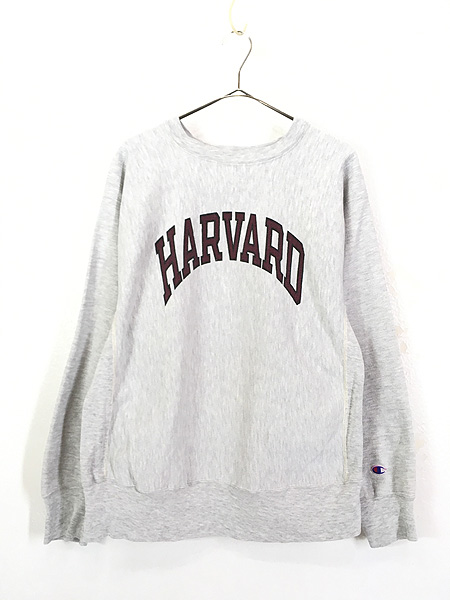 古着 80s USA製 Champion Reverse Weave 人気 「HARVARD」 染込み