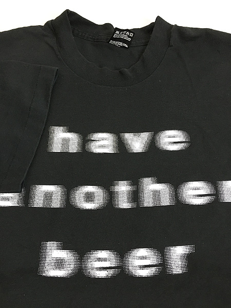 古着 80s USA製 「have another beer」 ビール ドット メッセージ T