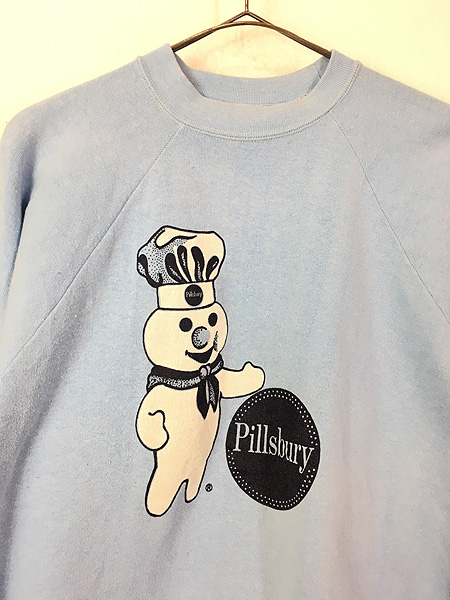 古着 80s USA製 Pillsbury ドゥーボーイ BIG プリント スウェット ...