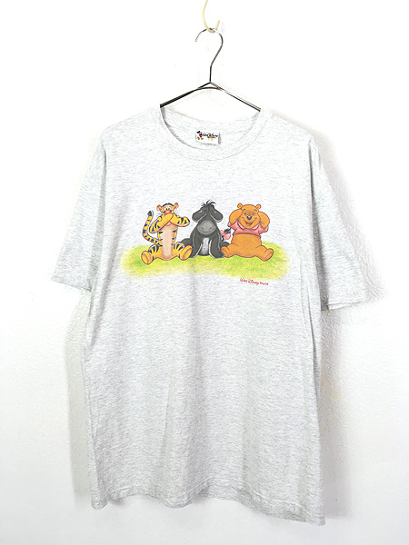 ディズニー くまのプーさん Tシャツ プーさん ティガー ネイビー L