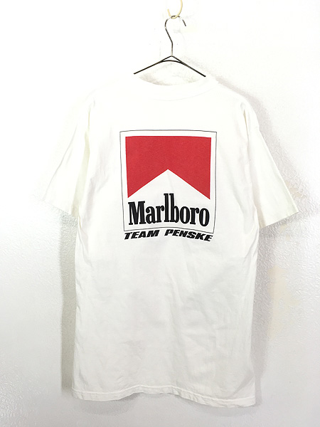 古着 90s USA製 Marlboro マルボロ 「TEAM PENSKE」 BIG ロゴ 両面 100