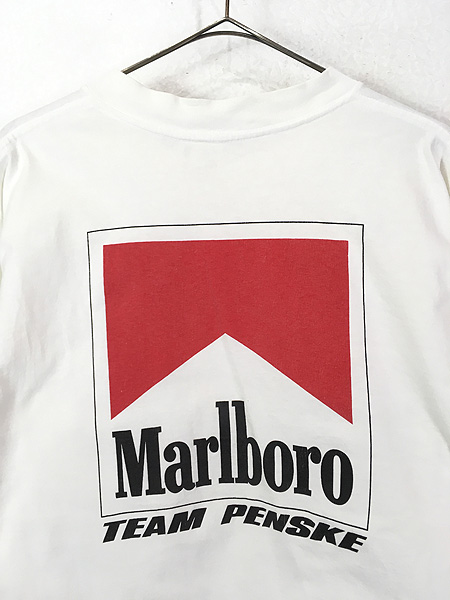 古着 90s USA製 Marlboro マルボロ 「TEAM PENSKE」 BIG ロゴ 両面 100