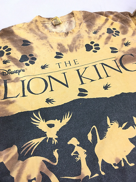 古着 90s Disney The Lion King ライオンキング キャラクター タイダイ