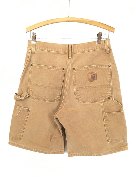 古着 90s USA製 Carhartt Wニー ブラウン ダック ペインター ショーツ