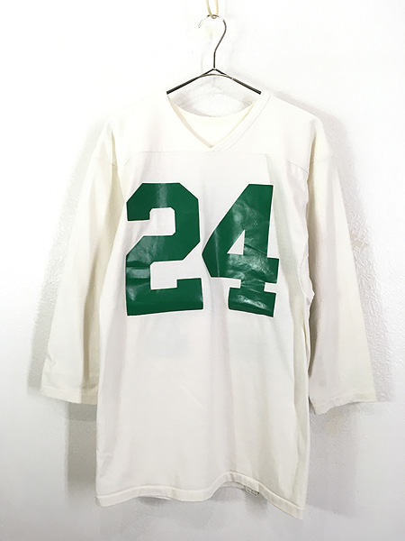 古着 80s USA製 Russell ナンバリング フットボール Tシャツ M