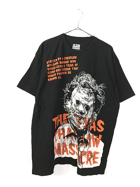 【悪魔のいけにえ】新品 テキサスチェーンソー レザーフェイス ホラー Tシャツ