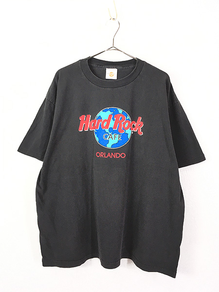 古着 90s USA製 Hard Rock Cafe 「ORLANDO」 地球 ハードロック T