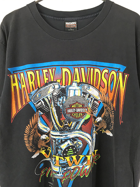 90s USA製 ハーレーダビッドソン ツインカム88 ビンテージ古着 Tシャツ-
