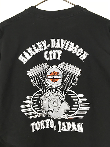 古着 90s USA製 HARLEY DAVIDSON 「TOKYO,JAPAN」 V2 エンジン ...