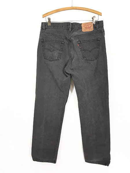 古着 90s USA製 Levi's 501 ブラック デニム パンツ ジーンズストレート W34 L31 古着【30off】 - 古着 通販  ヴィンテージ 古着屋 Dracaena ドラセナ