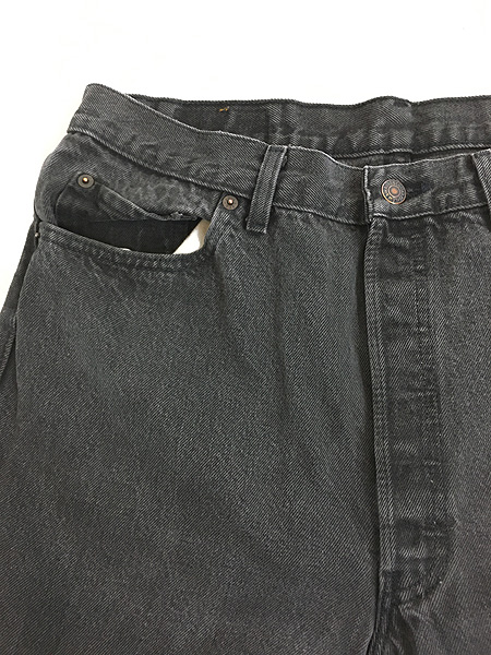 古着 90s USA製 Levi's 501 ブラック デニム パンツ ジーンズ