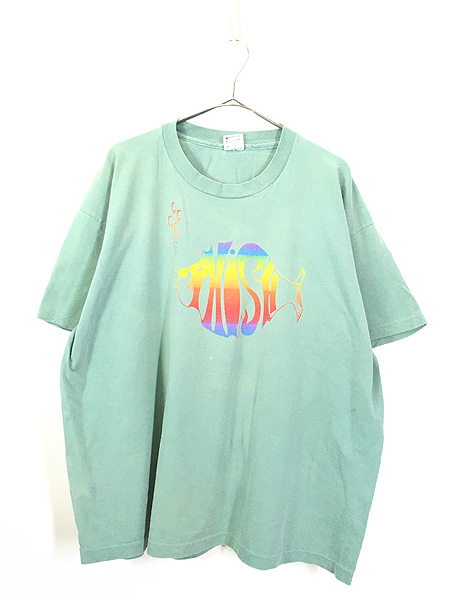 古着 90s USA製 PHiSH フィッシュ ツアー ジャム ロック バンド Ｔ