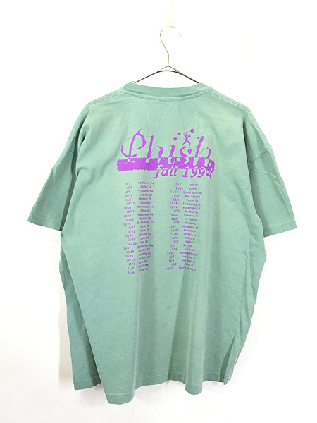 古着 90s USA製 PHiSH フィッシュ ツアー ジャム ロック バンド Ｔ