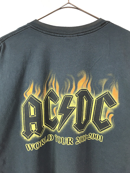 古着 00s AC/DC 「HELL'S BELLS」 ヘヴィ メタル ロック バンド Tシャツ L 古着