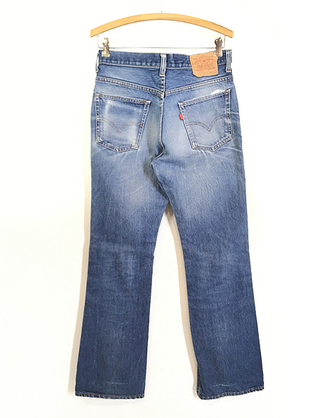 古着 70s USA製 Levi's 517 シングル 「66 前期」 濃紺 デニム ブーツカット パンツ ジーンズ W31 L33  古着【10off】 - 古着 通販 ヴィンテージ　古着屋 Dracaena ドラセナ