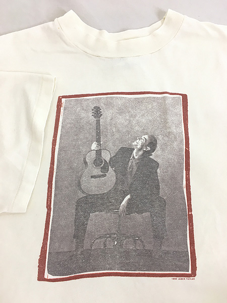 古着 90s USA製 JAMES TAYLOR ロック ミュージシャン フォト Tシャツ