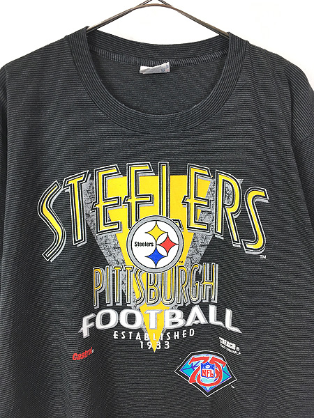 古着 90s USA製 NFL Pittsburgh Steelers スティーラーズ フットボール