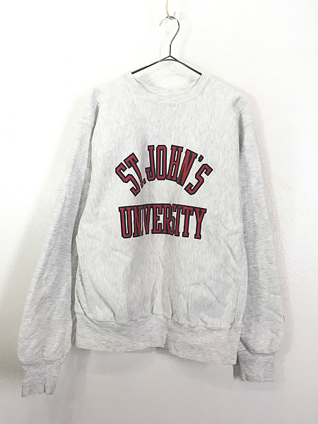 古着 90s USA製 「ST.JOHN'S UNIVERSITY」 リバース タイプ ヘビー ...