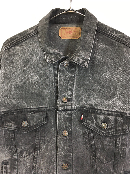 古着 80s USA製 Levi's 70507-0253 ハンド ポケット付 ブラック