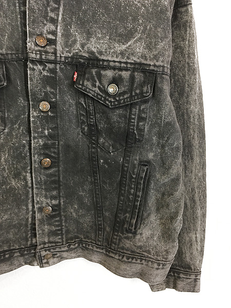 古着 80s USA製 Levi's 70507-0253 ハンド ポケット付 ブラック