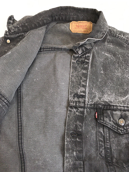 古着 80s USA製 Levi's 70507-0253 ハンド ポケット付 ブラック