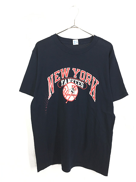 古着 80s USA製 Champion MLB NY Yankees ヤンキース Tシャツ XL 古着