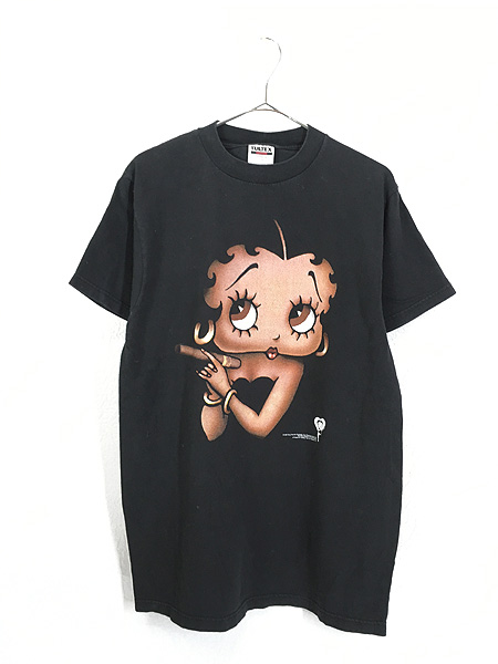 90s USA製 BETTY BOOP ビンテージ 総柄 Tシャツ ベティ-