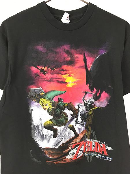 古着 Nintendo 任天堂 ZELDA ゼルダの伝説 TV ゲーム 逆輸入 Tシャツ M 