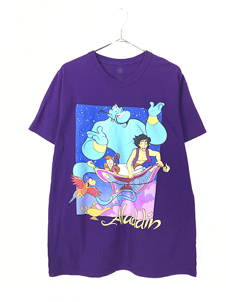 古着 Disney Aladdin アラジン ジーニー 魔法の絨毯 BIG プリント T