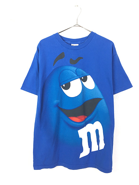 古着 00s USA製 M&Ms エム アンド エムズ 企業 キャラクター 「ブルー