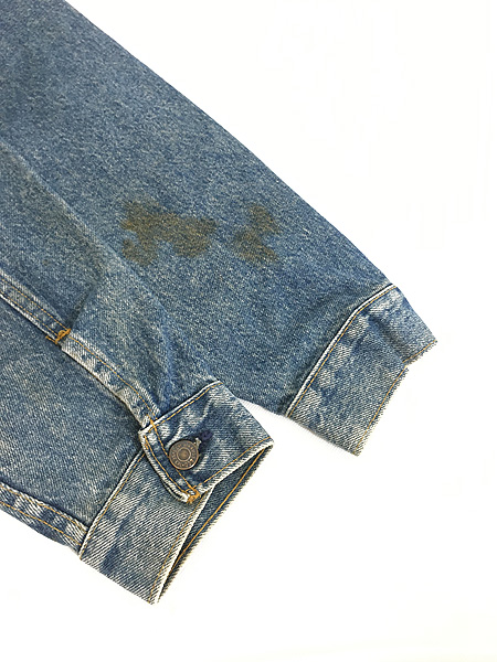 古着 80s USA製 Levi's 57514-0218 ロング ポケット デニム ジャケット 