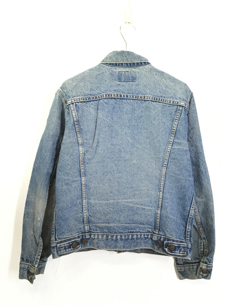 古着 80s USA製 Levi's 70505 クラッシュ デニム ジャケット Gジャン