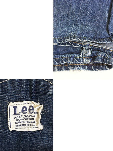 古着 70s USA製 Lee 「Jelt Denim」 ジェルト デニム オーバーオール