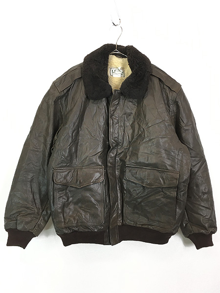 ビンテージ【限定】USA製 80s L.L.Bean G-1 レザージャケット