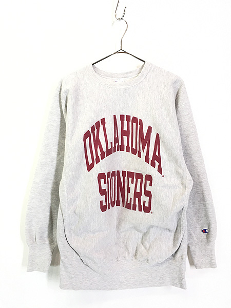 古着 90s USA製 Champion Reverse Weave 「Oklahoma Sooners」 カレッジ リバース スウェット XL  古着【10off】 - 古着 通販 ヴィンテージ　古着屋 Dracaena ドラセナ